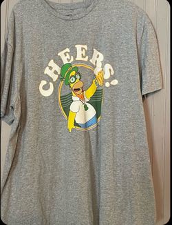 The Simpsons Homer 'Cheers' Graphic T-Shirt
