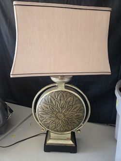 Beautiful Circular Gold Lamp