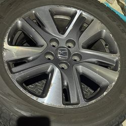 honda odyssey elite wheels with the snow tires