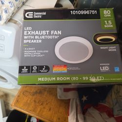 Led Exhaust Fan With Bluetooth Speaker 