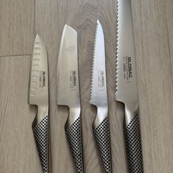 Global Knives 4pc New Condition Quality Knife