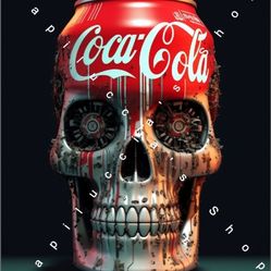 Coca Cola Skeleton Wall Decor Poster 16X20