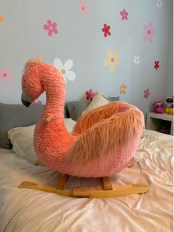 Flamingo ride on rocker