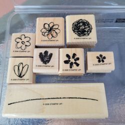 Stampin Up Springtime Stems Rubber Stamp Set