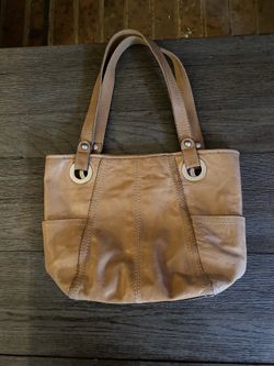 Fossil Long Live Vintage 1954 Distressed Leather Hobo Tote Shoulder Bag Yellow