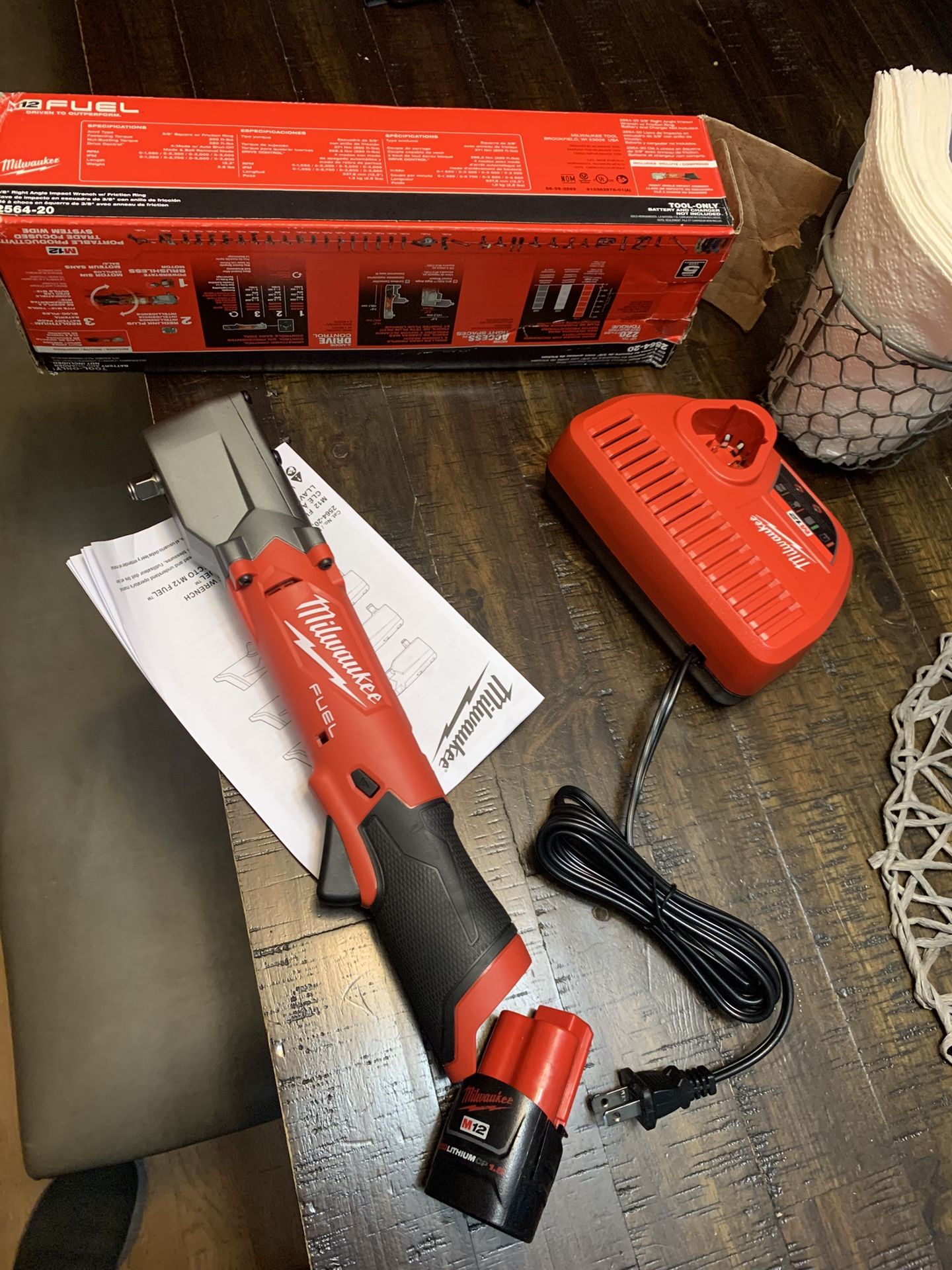 Milwaukee M12 3/8 Right Angle Impact Wrench NEW