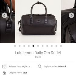 Lululemon Daily Om Duffel