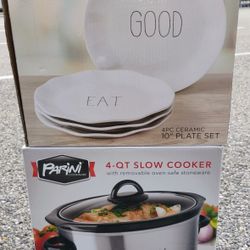 🔥 Parini Slow Cooker And Plate Set New🔥