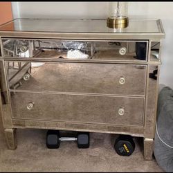 2 using it as a night stand, can be used as a small dresser 