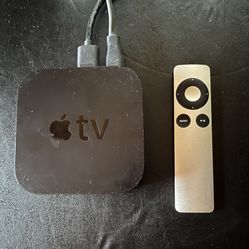 Apple TV 3rd Generation Black Remote & Power Cable