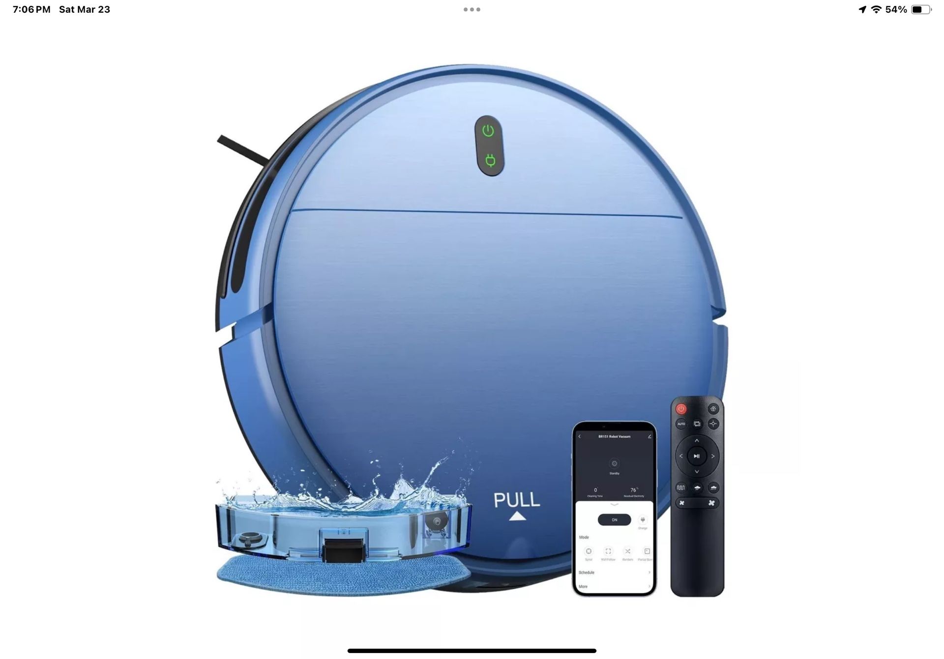 Robot Vacuum and Mop Combo Robot Vacuum Cleaner with Schedule