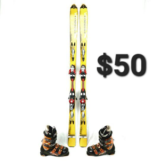 179 cm Salomon X-Scream skis + boots package x scream all mountain snowskis w binding used skiis mens skies men's skiis size ski binding xscream 180