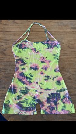 Athletic Bodysuit Shorts / Tank Top In Excellent Condition Size L