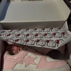 Pink Hello kitty Bape Sta size 6