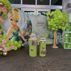 Decoracion Timkerbell/Decoración Para Fiestas/Balloons /Decoración /Birthday /globos Balloon Garland Backdrop