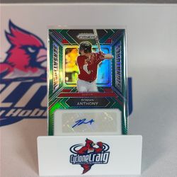 2024 Prizm Sensational Signatures Roman Anthony Auto Green
