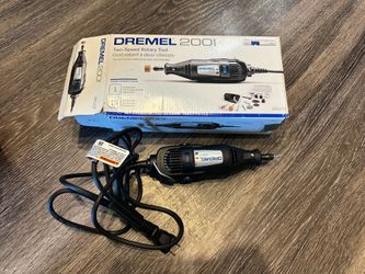 Dremel 200 Series 1.15 Amp Dual Speed Corded Rotary Tool Kit with 15 Accessories and 1 Attachment