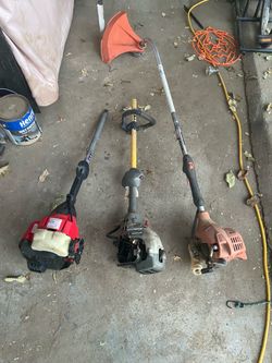 Lot of 3 Gas String Trimmers