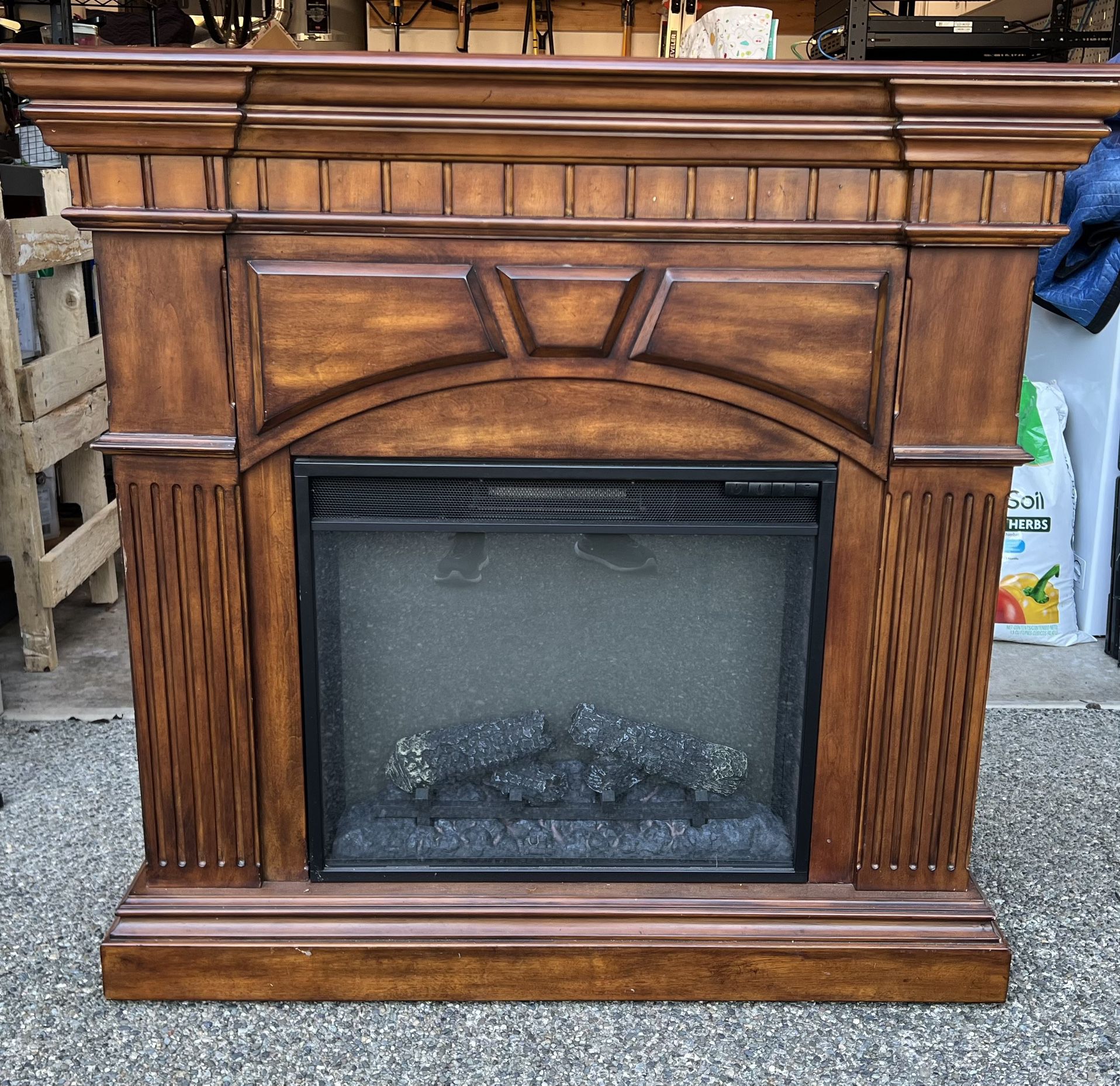 41” Fireplace Mantel Heater 