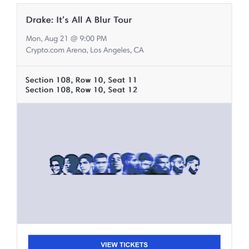 Drake Tickets 