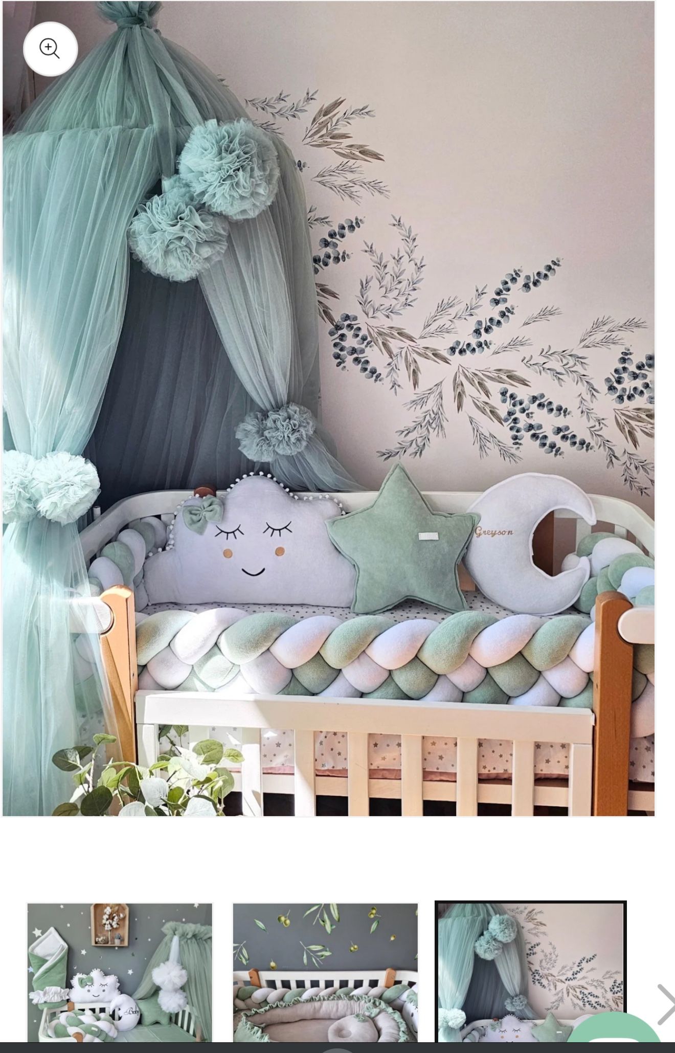 Brandy New Baby Crib Canopies With Accessories Custom Made