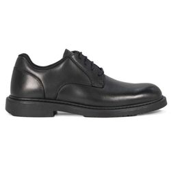 BLAUER MISSION OXFORD LACE-UP WORK SHOES. MENS SIZE 9. BLACK. STYLE FW033.