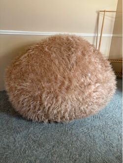 Fur bean bag