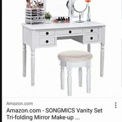 New Vanity set with stool