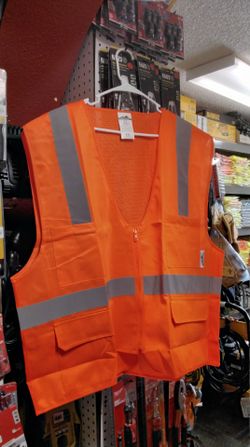 TRUECREST HIGH VISIBILITY VEST COLOR ORANGE, SIZE 4XL
