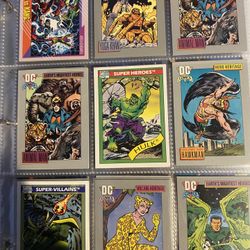 Vintage Marvel and Dc Comics cards 