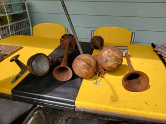 Vintage trumpet horns