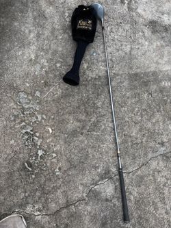 Vintage King Cobra plush sock headcover with matching club