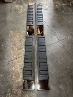 2007 To 2018 Chevy Silverado GMC Sierra 1500 Chrome Running Boards Side Steps Estribos Escalones