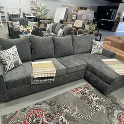 Miami Charcoal Sectional Sofa 