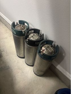 (3) 5 Gallon Corny Kegs Soda Homebrewing Beer Mead Kombucha Nitro Cold Brew