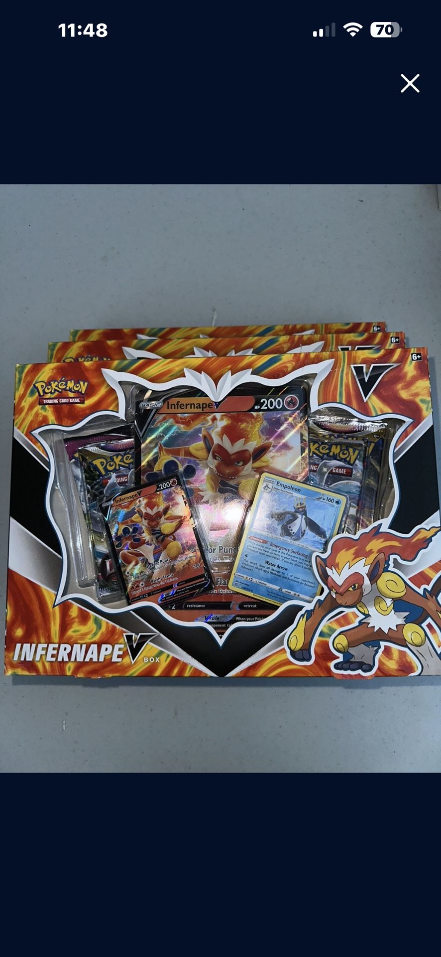 Infernape V Box Pokemon Cards