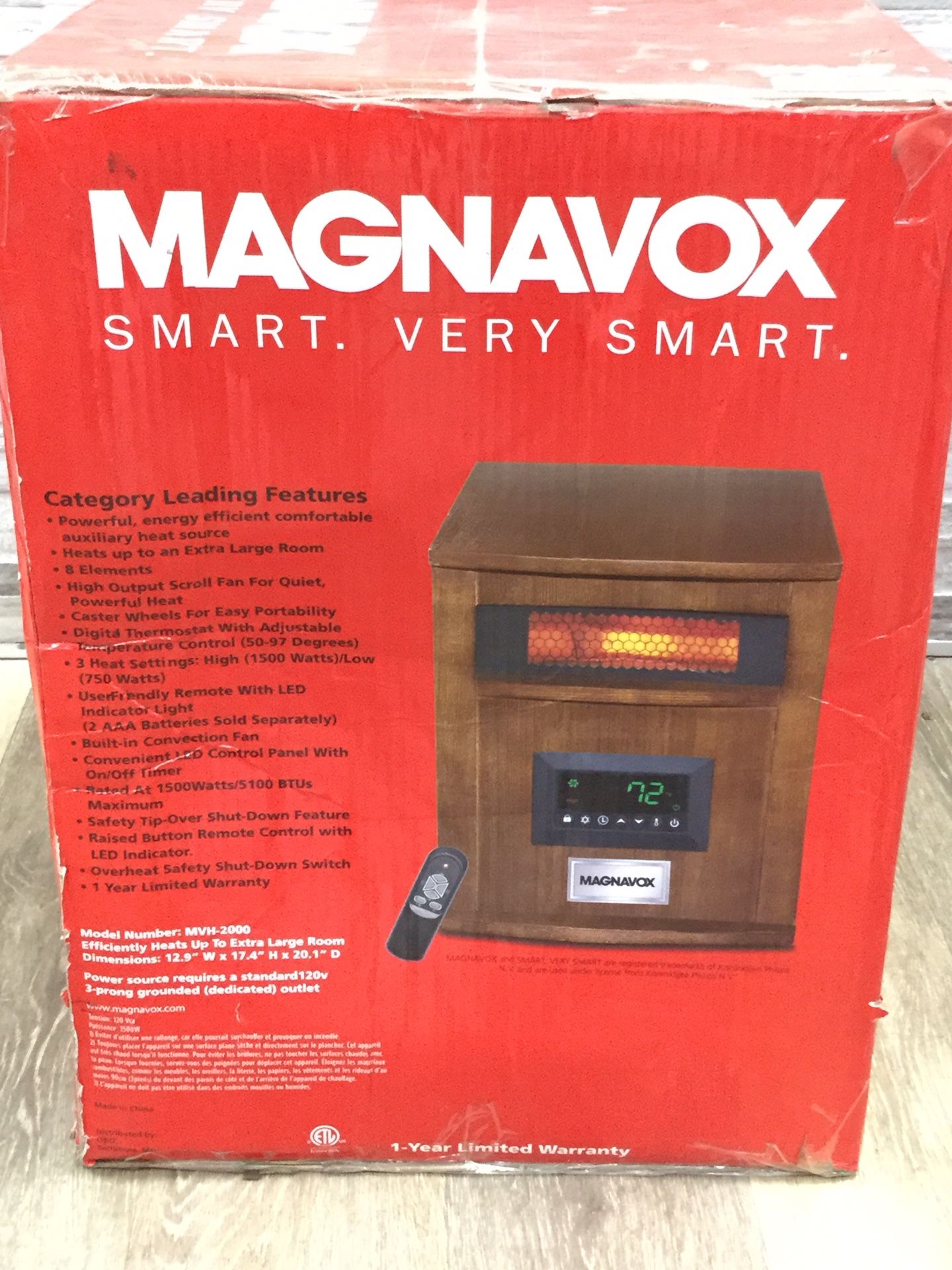 Magnavox MVH-2000 Infrared Quartz 8 Element Heater for Sale in  Jacksonville, FL - OfferUp