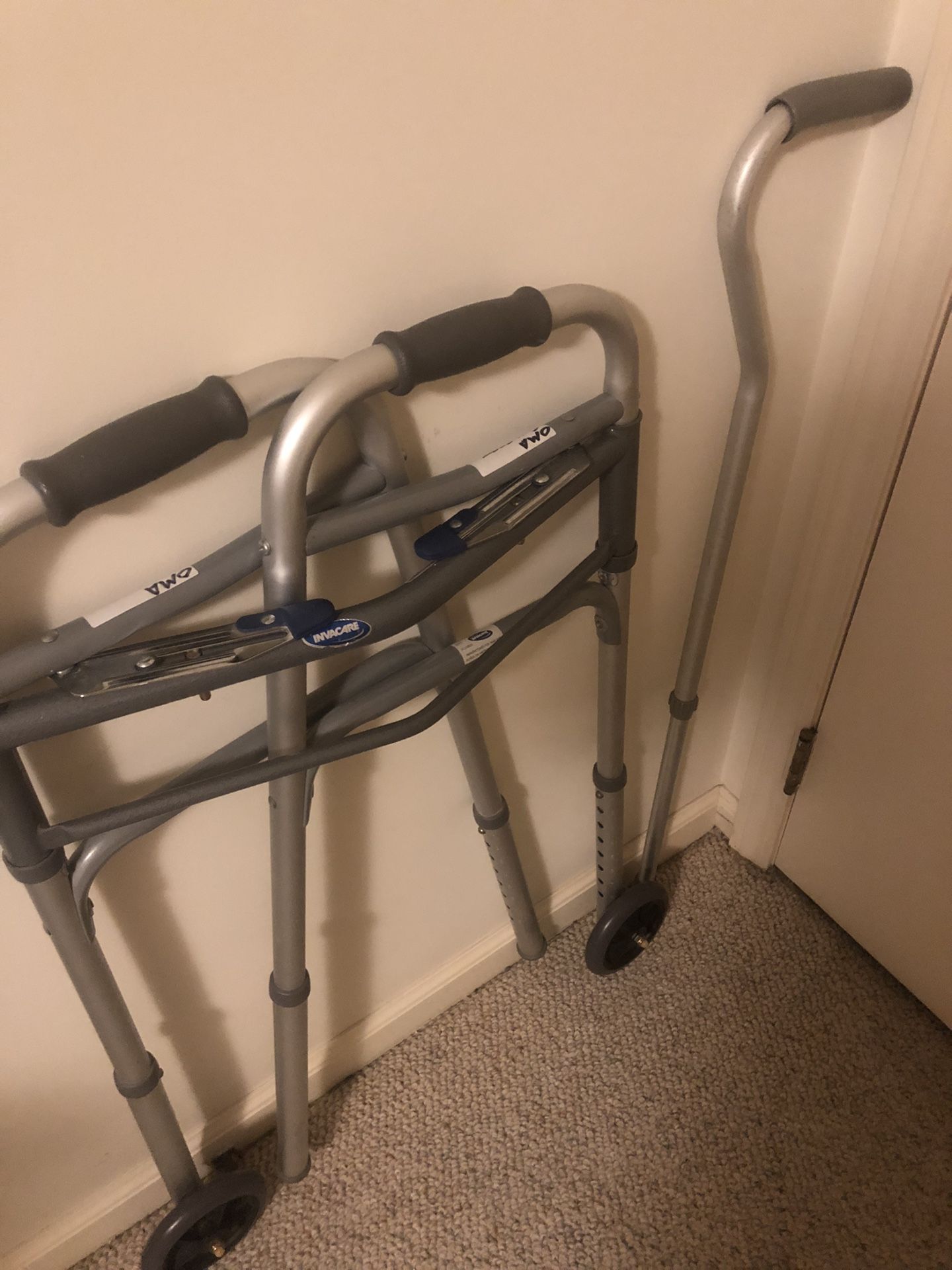 Roller Walker And Cane