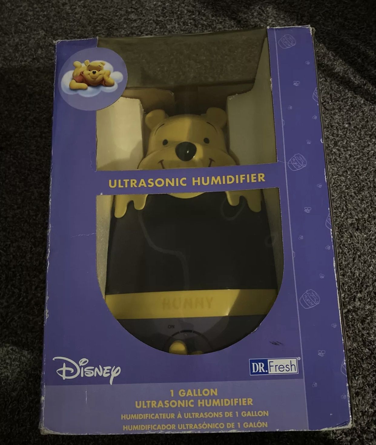 Vintage Disney Ultrasonic Humidifier Cool Mist Winnie The Pooh Night Light  1998