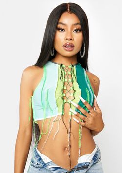 Dolls Kill - IT'S GETTING MESSY CROP TANK