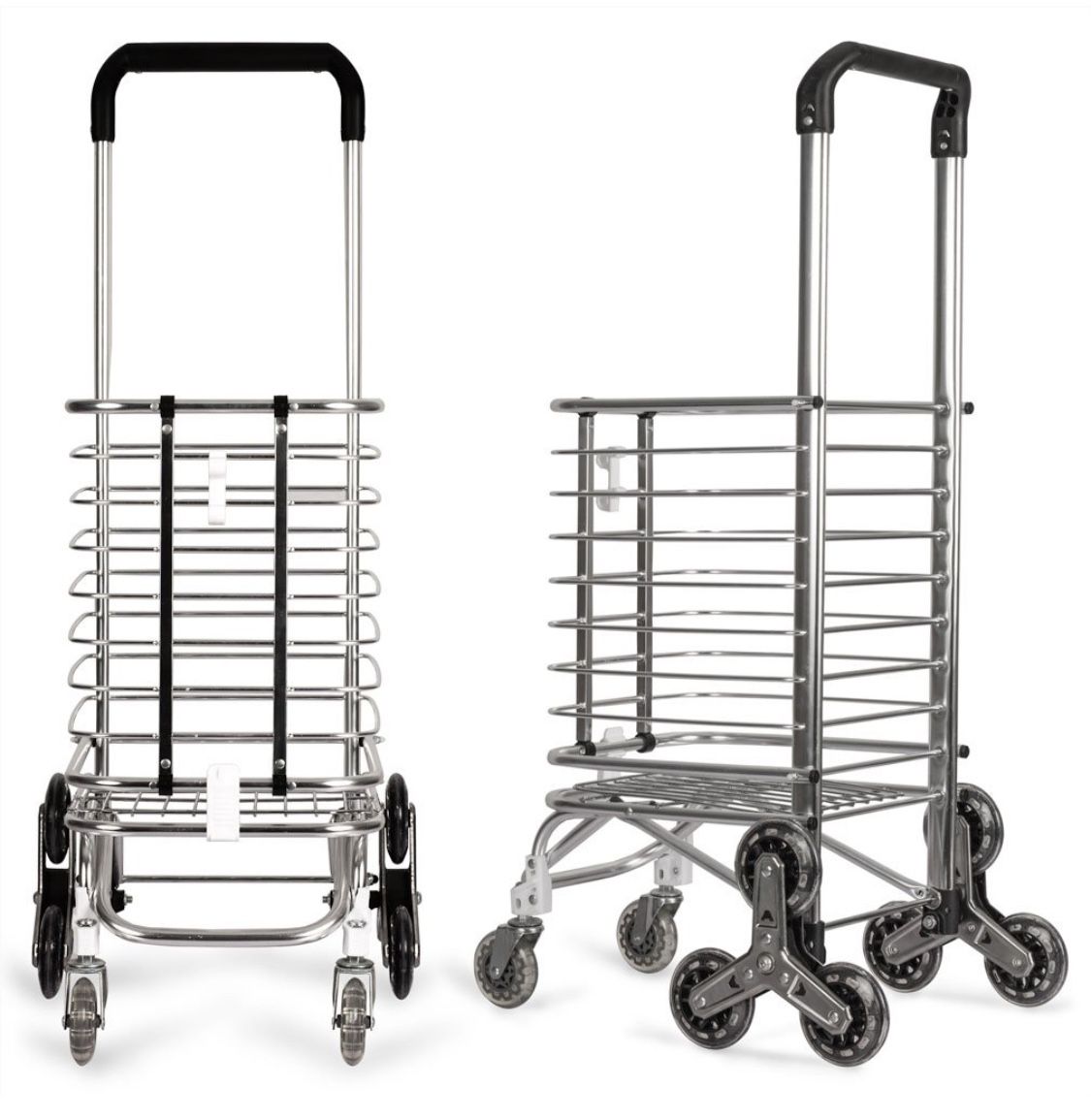 Shopping Trolley on Wheels Multi Function Shopping Cart Climbing Stairs Tri-Wheel