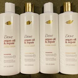 Dove Argan Oil & Repair Shampoo & Conditioner