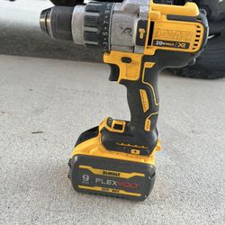DeWalt 20v Max XR Drill + DeWalt 9ah 20v FlexVolt Battery