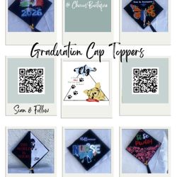 Graduation Cap toppers 