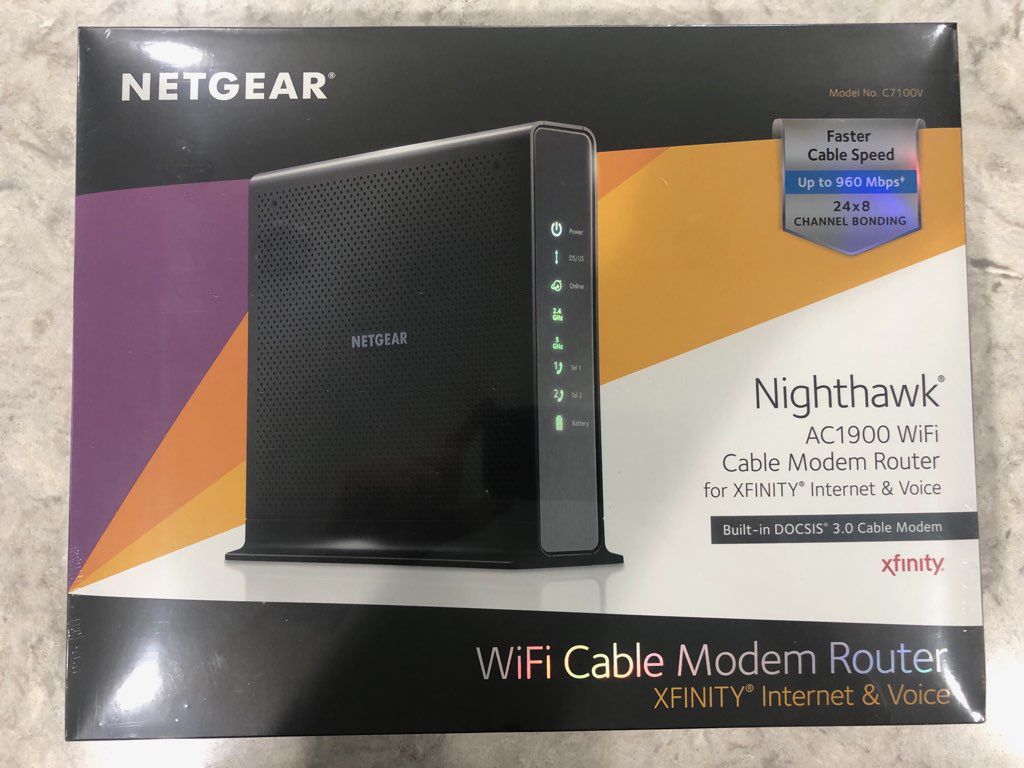Netgear nighthawk AC1900 router