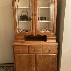 Antique Dish Cabinet