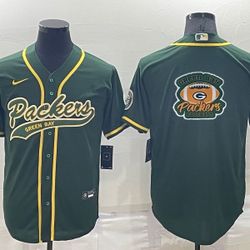 Packers Baseball Style Jerseys