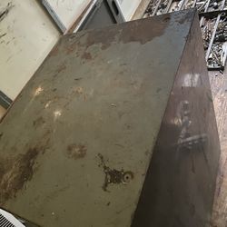 Metal storage cabinet filled with various tools and materials. $150 Located Located Mount Dora Fla 32757