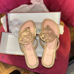 Tory Burch Sandals, Pink, Size 6