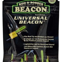 Night Fishing Rod Tip Glow In The Dark - Universal Beacon - 3 Packs For $12